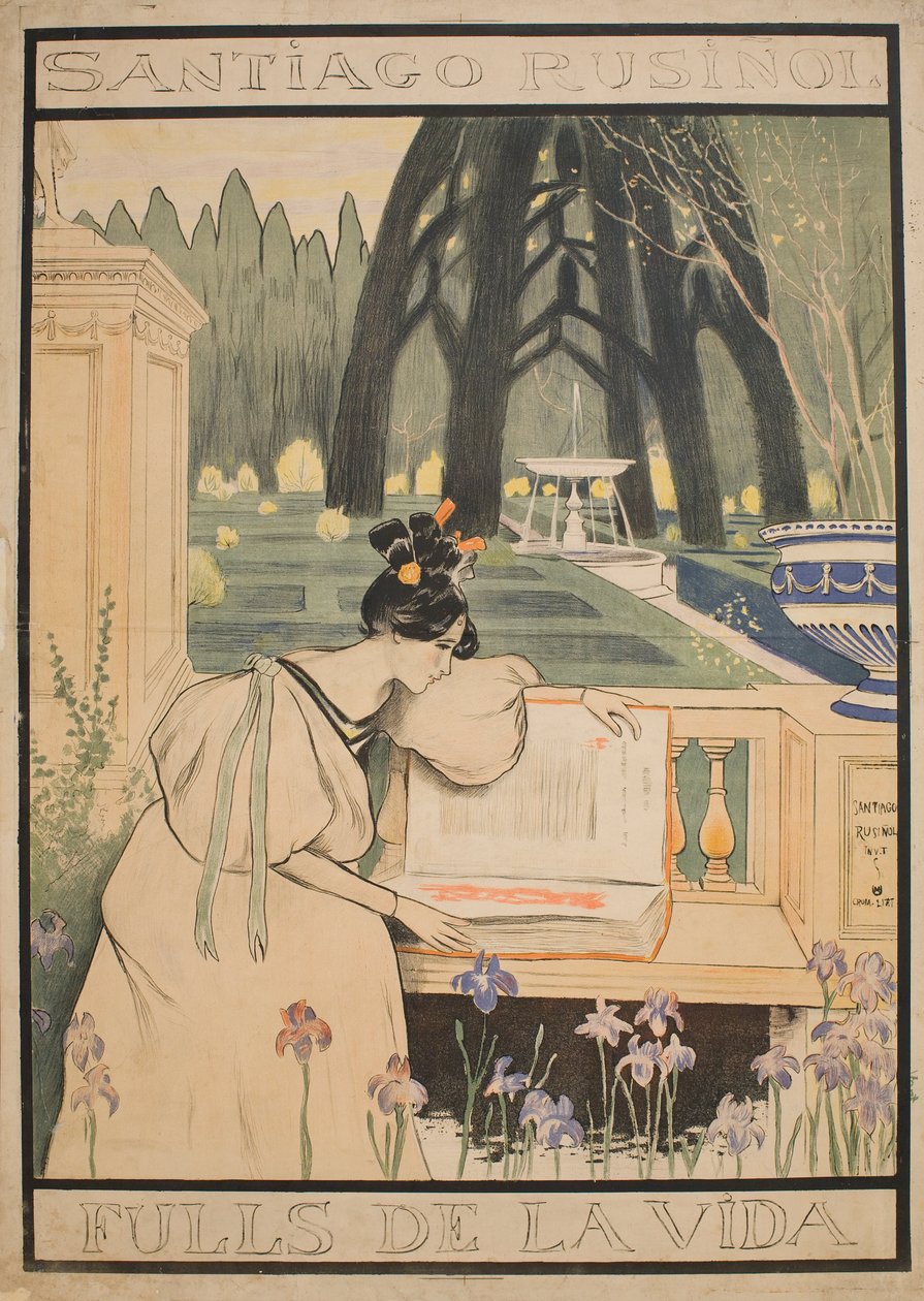 Az élet lapjai alkotó: Santiago Rusiñol