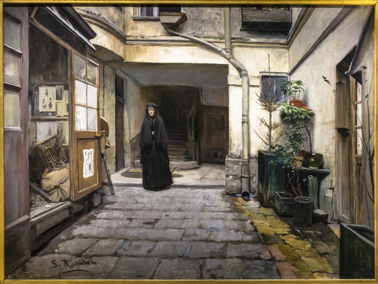 Die Pfandleihe alkotó: Santiago Rusiñol
