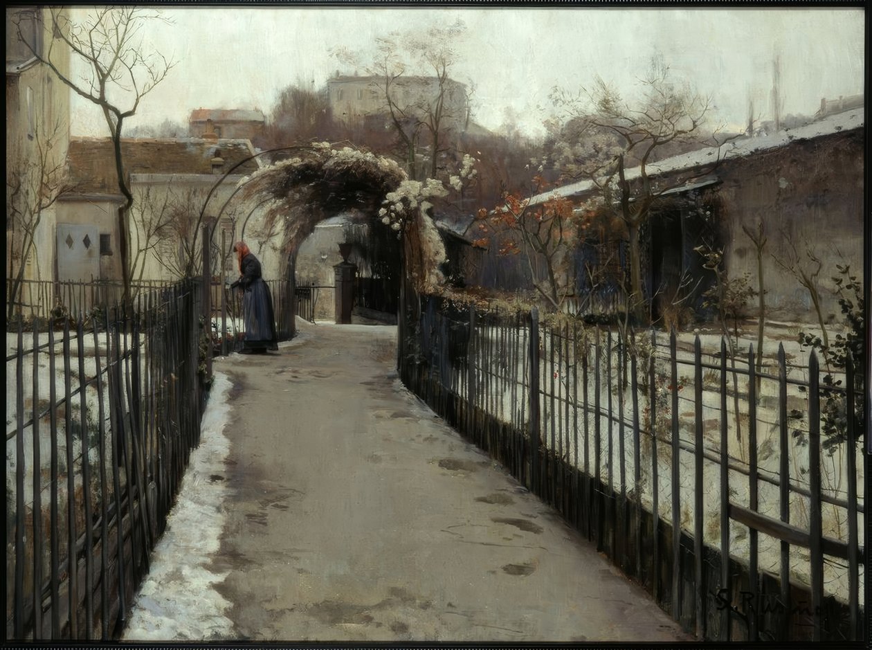 Kert télen alkotó: Santiago Rusiñol