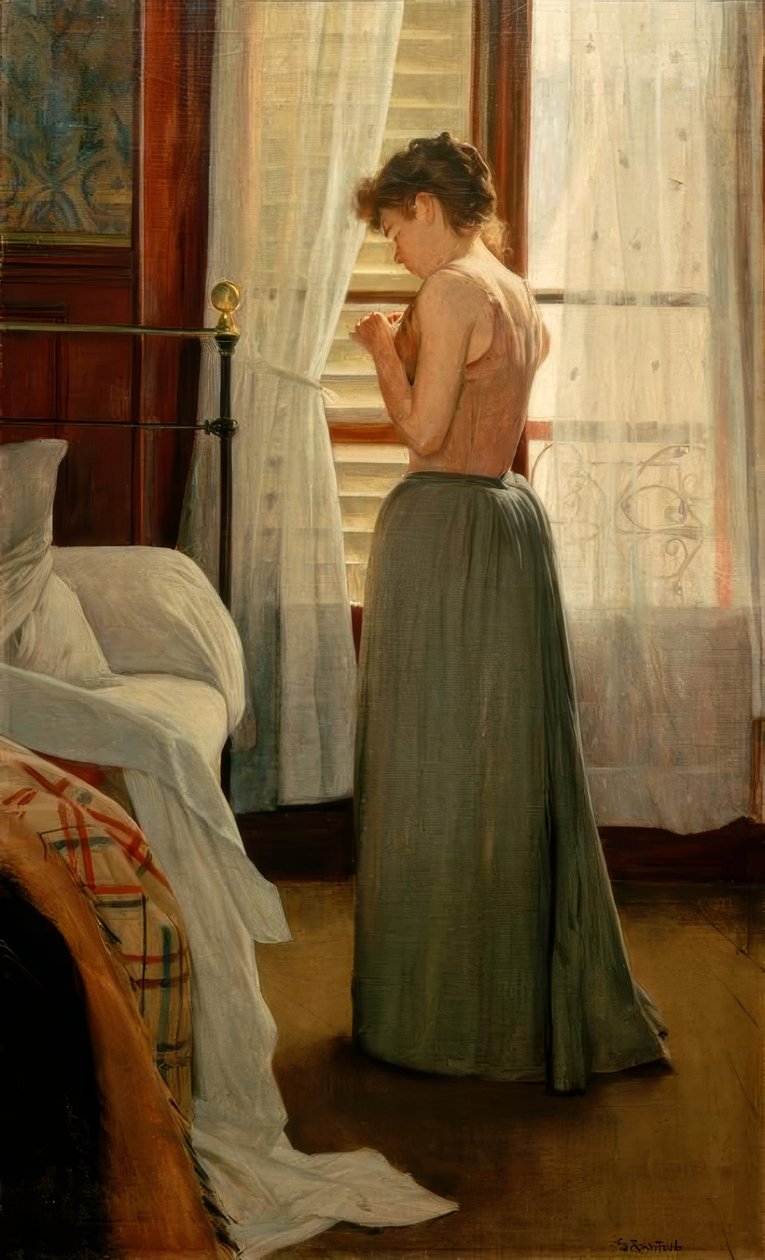 Belső feleséggel alkotó: Santiago Rusiñol