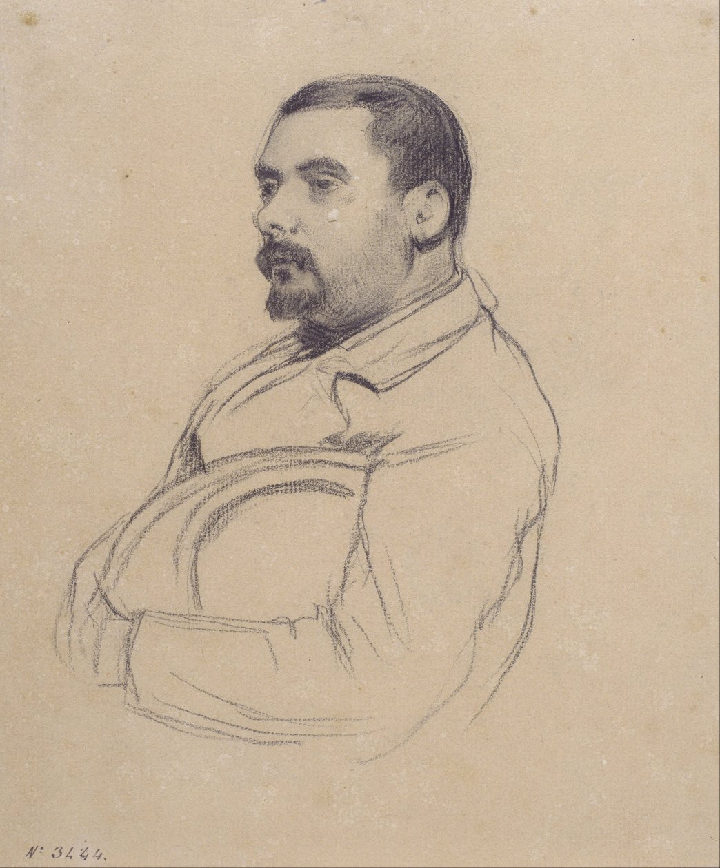 Egy férfi portréja alkotó: Santiago Rusiñol