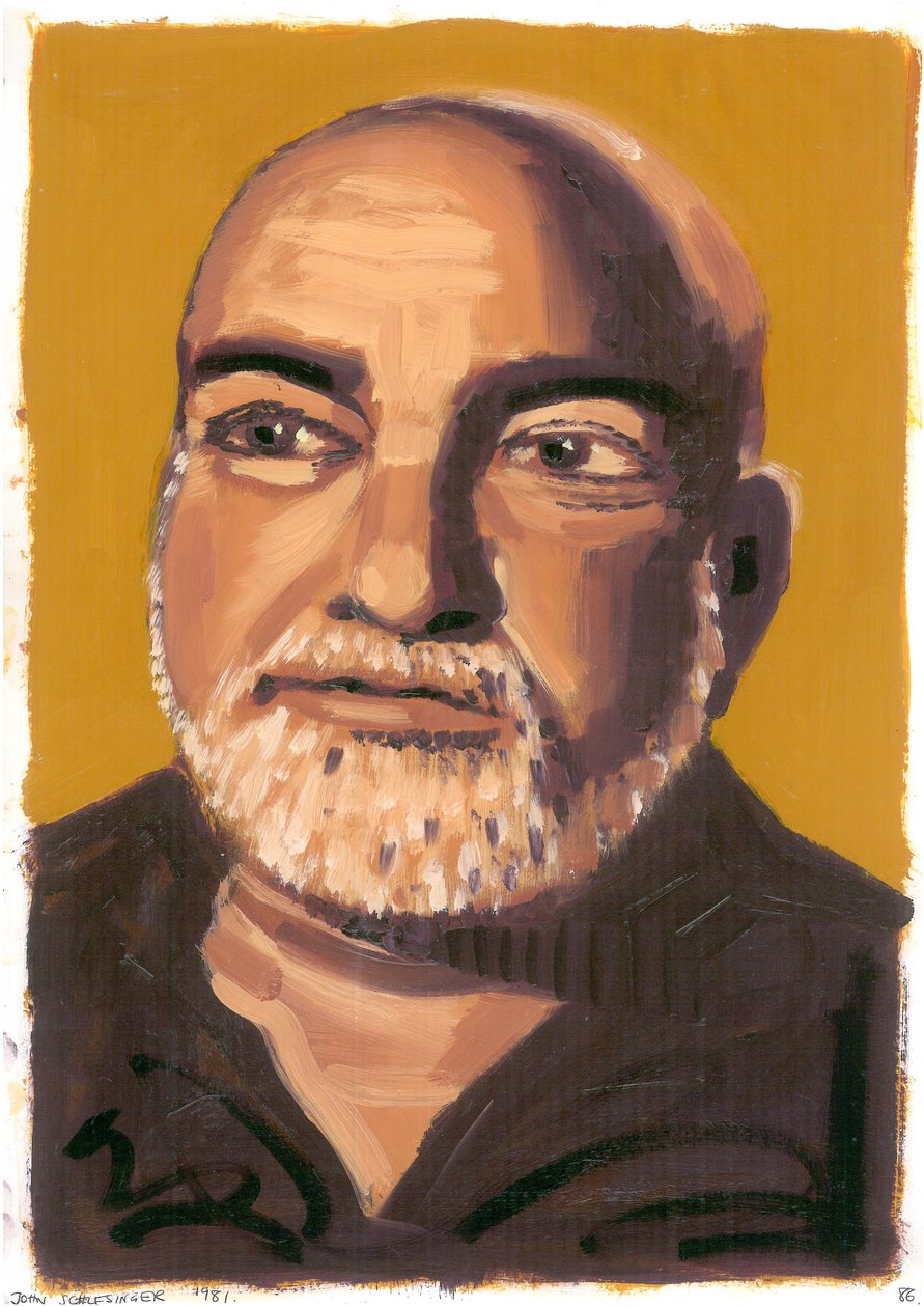 John Schlesinger, 2008 (olaj, papír) alkotó: Sara Hayward