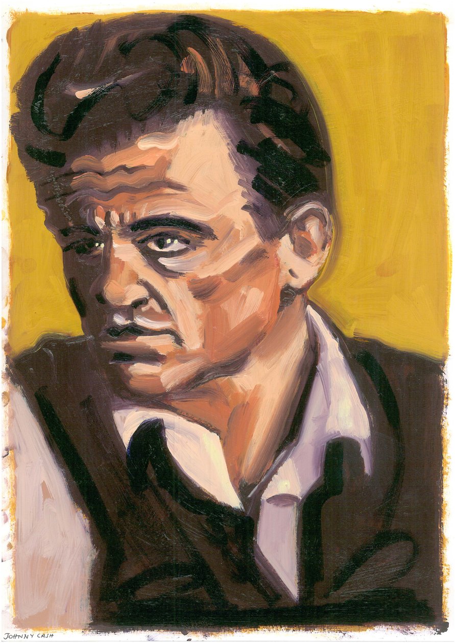 Johnny Cash, 2080 (olaj) alkotó: Sara Hayward