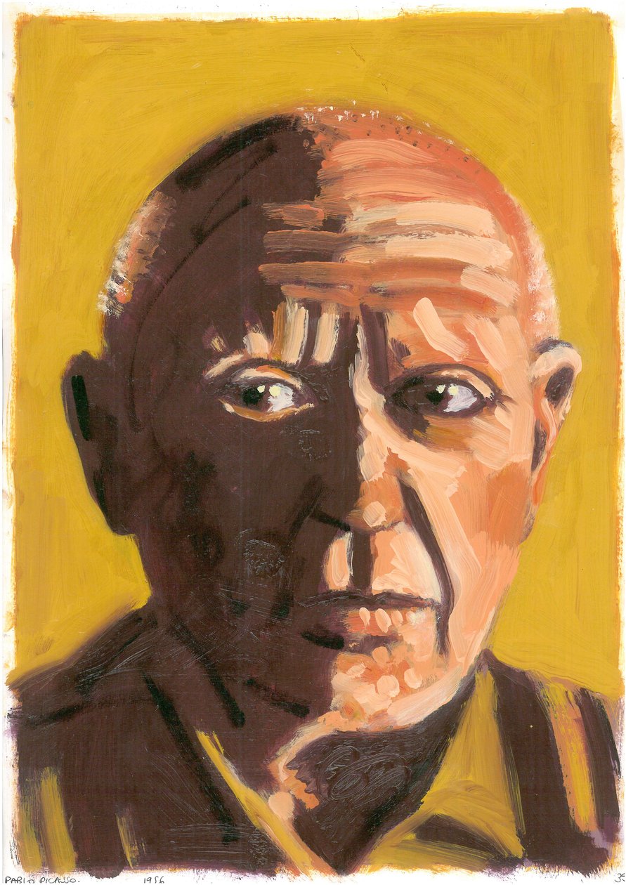 Pablo Picasso, 2008 (olaj, papír) alkotó: Sara Hayward