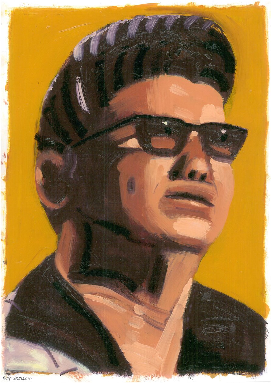 Roy Orbison, 2008 (olaj, papír) alkotó: Sara Hayward
