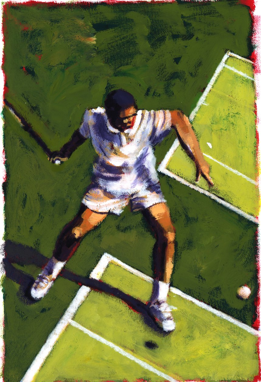 Teniszező, 2009 (akril) alkotó: Sara Hayward
