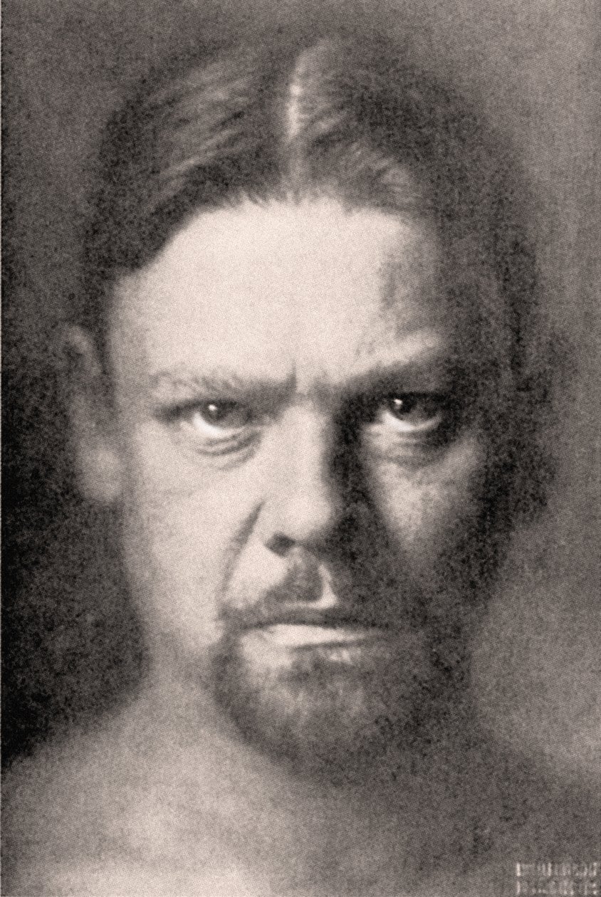 Sascha Schneider önarcképe 1904 (grafit papíron) alkotó: Sascha Schneider