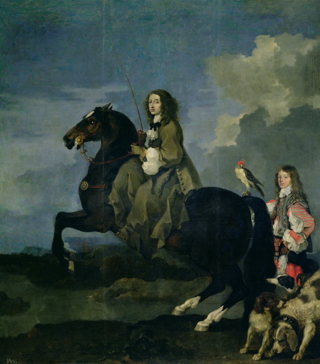 Svéd Krisztina (1626-89) lóháton alkotó: Sébastien Bourdon