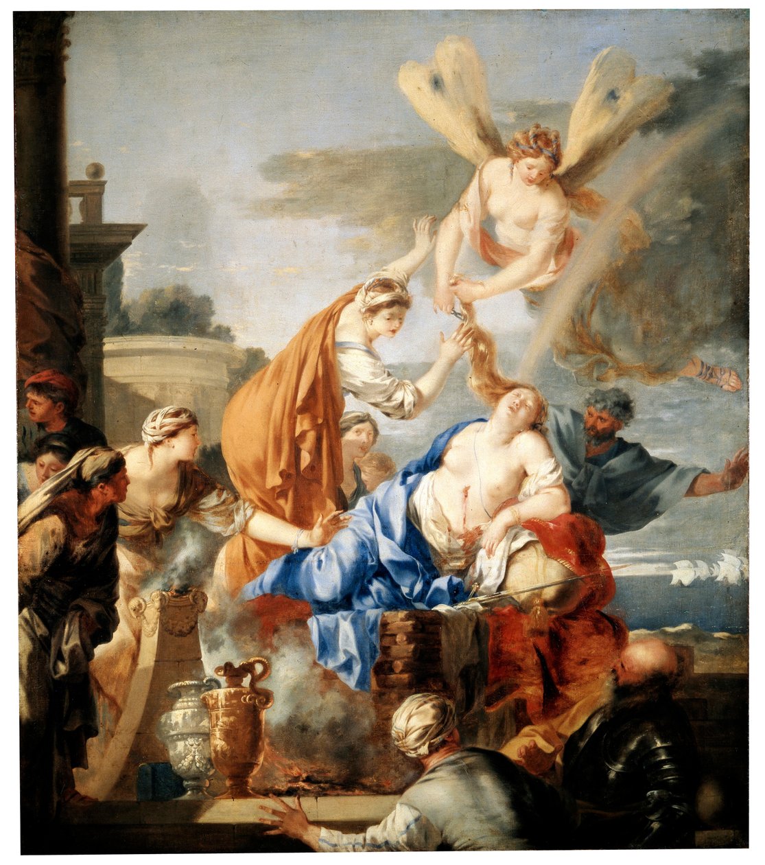 Dido halála, c1637-c1640 alkotó: Sébastien Bourdon