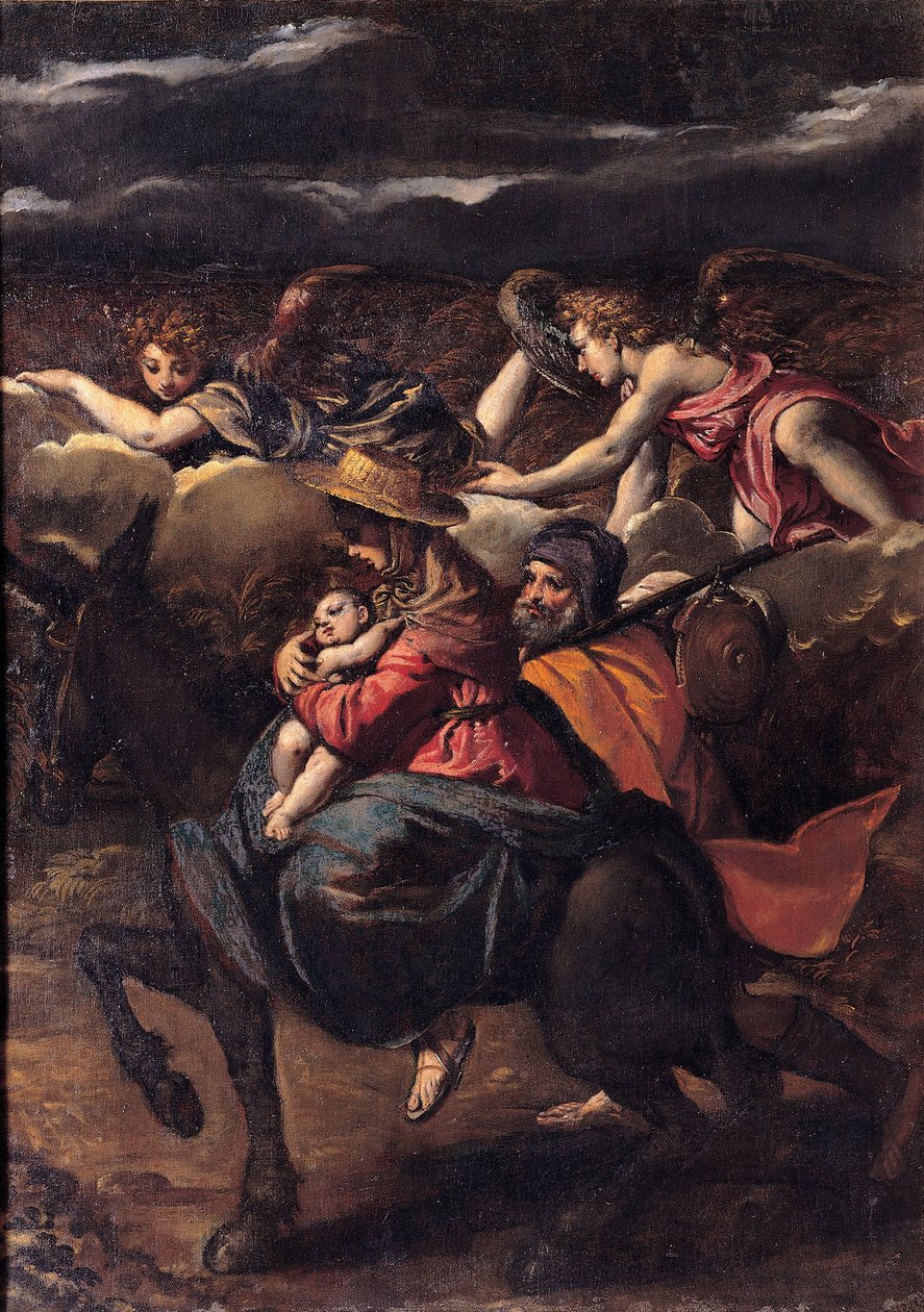 Repülés Egyiptomba, 1585 alkotó: Sigismondo Scarsellino