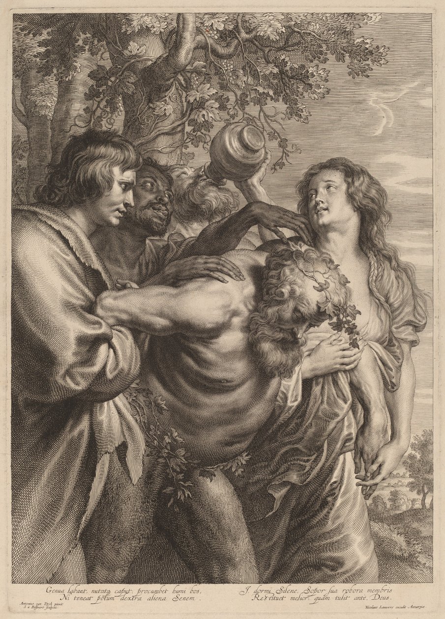 Részeg Silenus alkotó: Schelte Adams Bolswert after Sir Anthony van Dyck