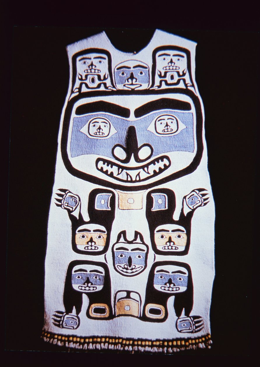 Chilkat ruha, Tlingit törzs (textil) alkotó: School American