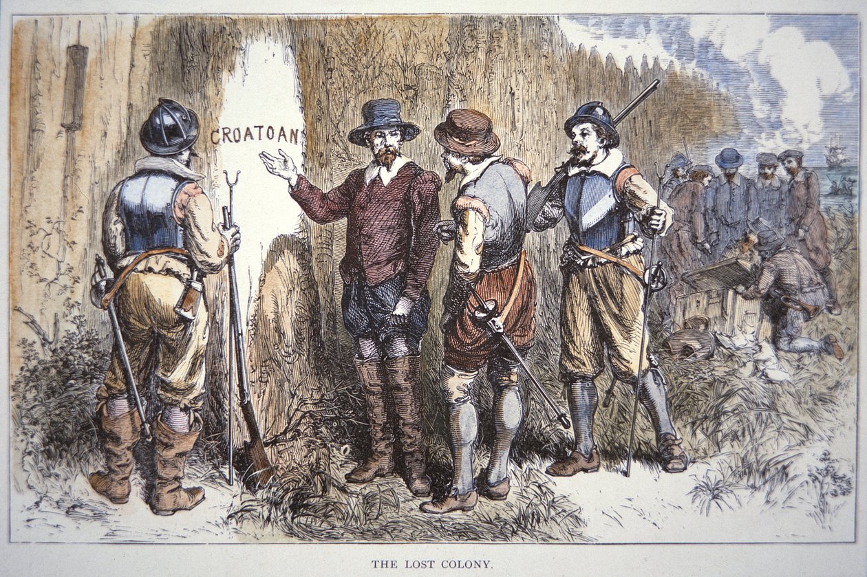 Roanoke elveszett kolóniája (színes litó) alkotó: School American