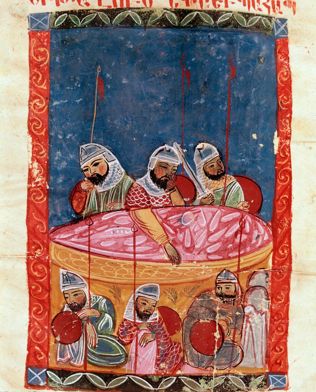 Őrök Krisztus sírjánál (miniatűr alkotó: School Armenian