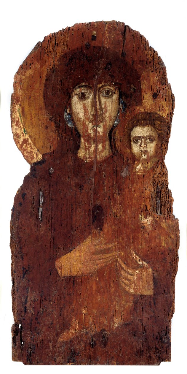 Szűz Hodighitria, ikon (fafestmény, 7. század) alkotó: School Byzantine
