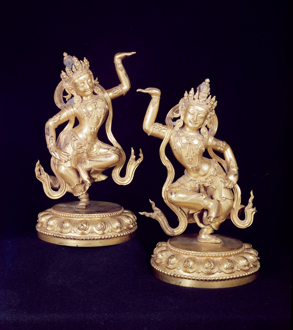 Bodhiszattva, Husante figurák párja alkotó: School Chinese