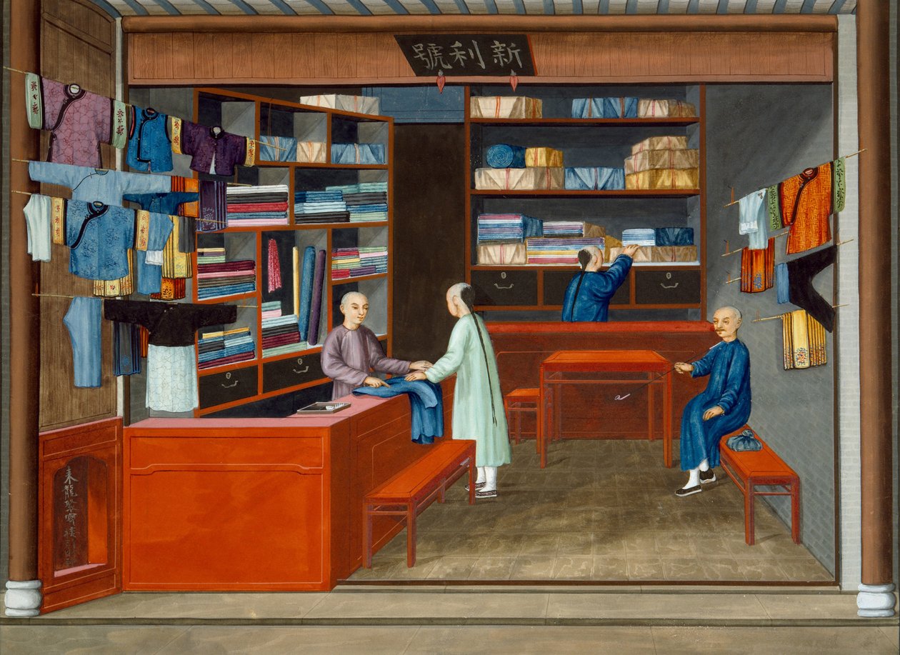 Ruhabolt (gouache, papír) alkotó: School Chinese