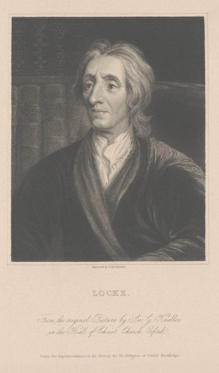 John Locke, J. Posselwhite metszet (metszet) alkotó: School English