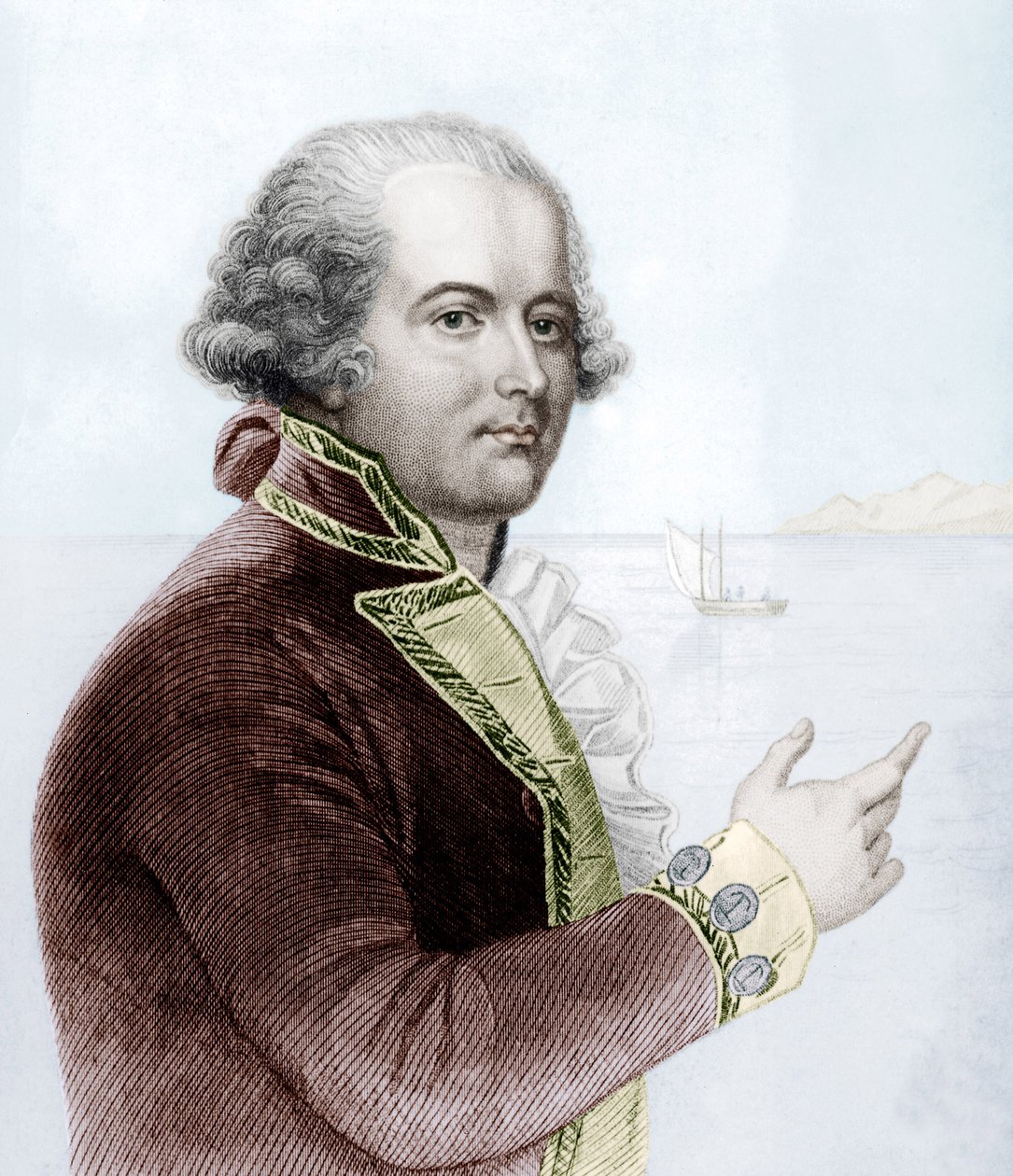 William Bligh (színes metszet) alkotó: School English