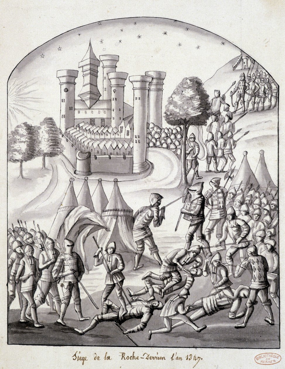 A Roche-Derrien ostroma 1349-ben alkotó: School French