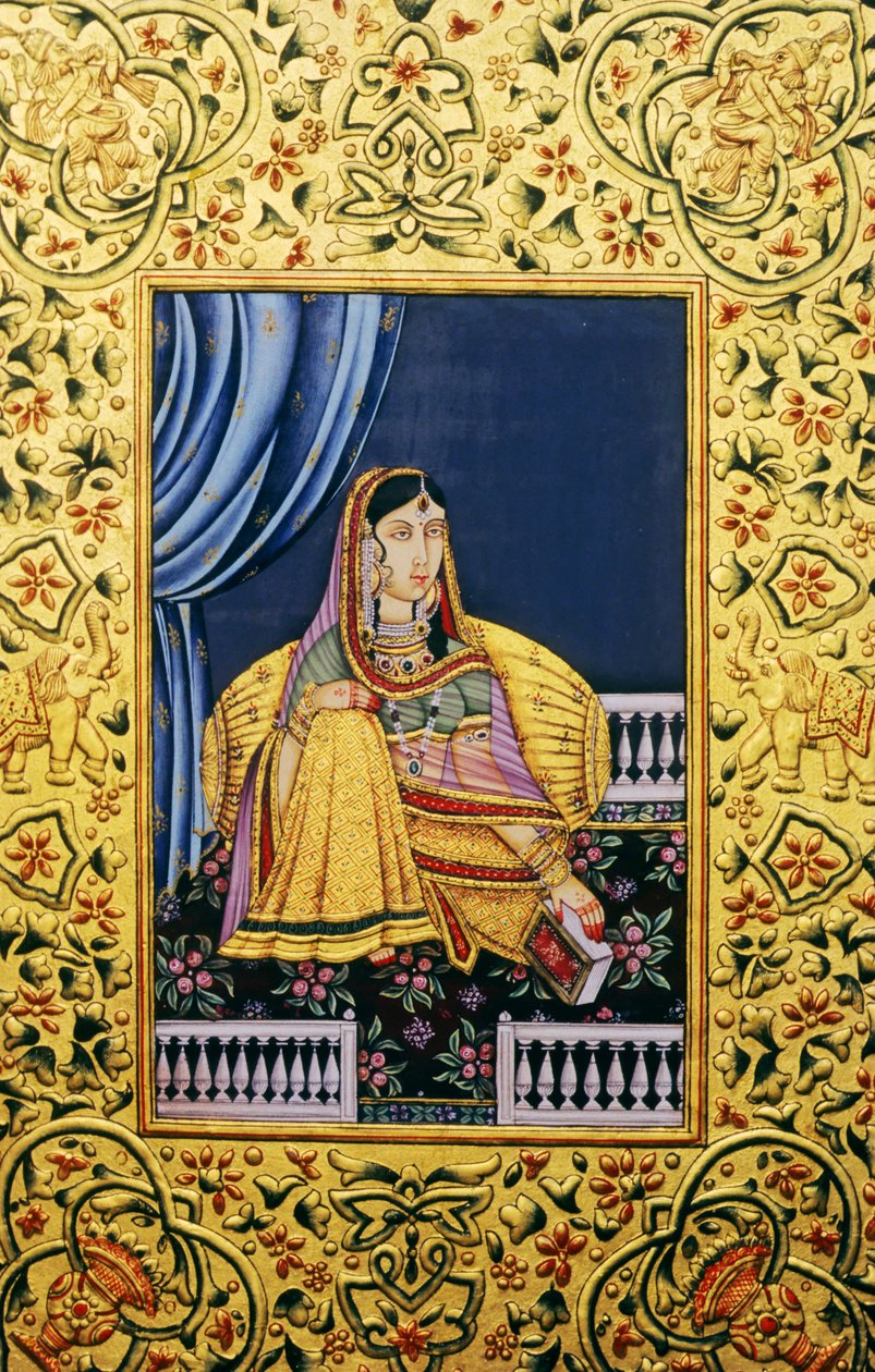 Mogul császárnő miniatűr festmények alkotó: School Indian