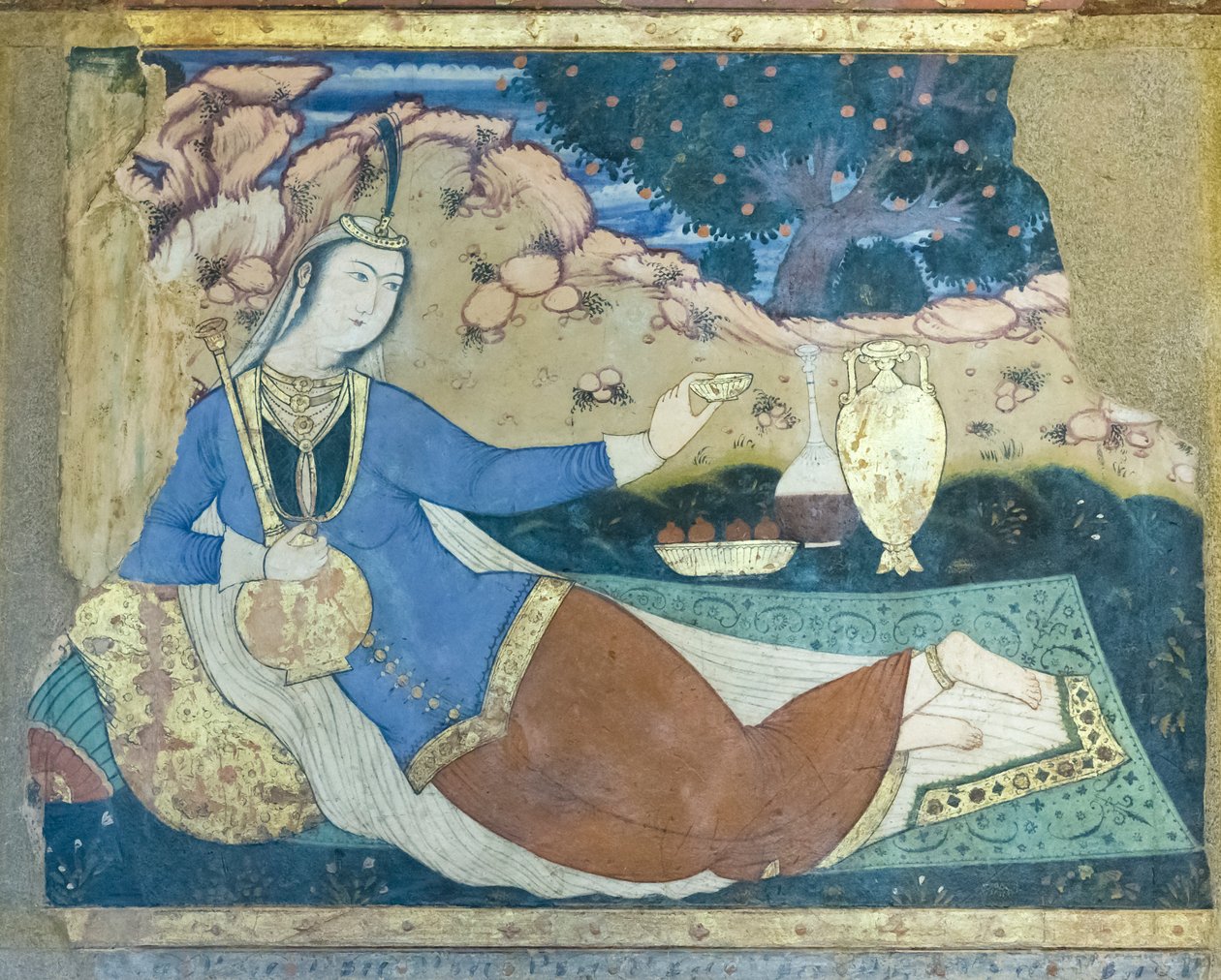Frissen a Chehel Sotoun Palace-ban, Esfahanban, Iránban alkotó: School Iranian