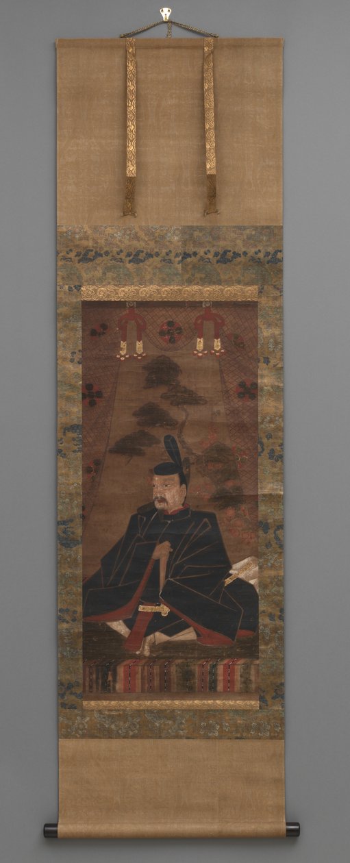 Kakemono (tekercses festmény) alkotó: Japanese School