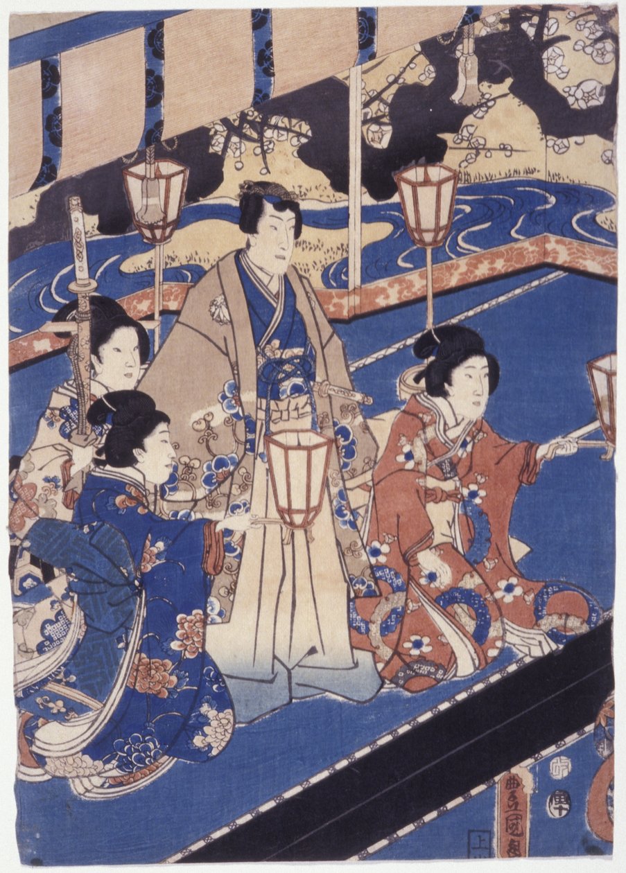 Cím nélkül (színes fametszet) alkotó: School Japanese