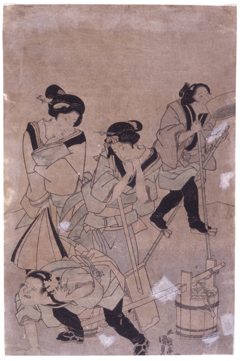 Cím nélkül (színes fametszet) alkotó: School Japanese