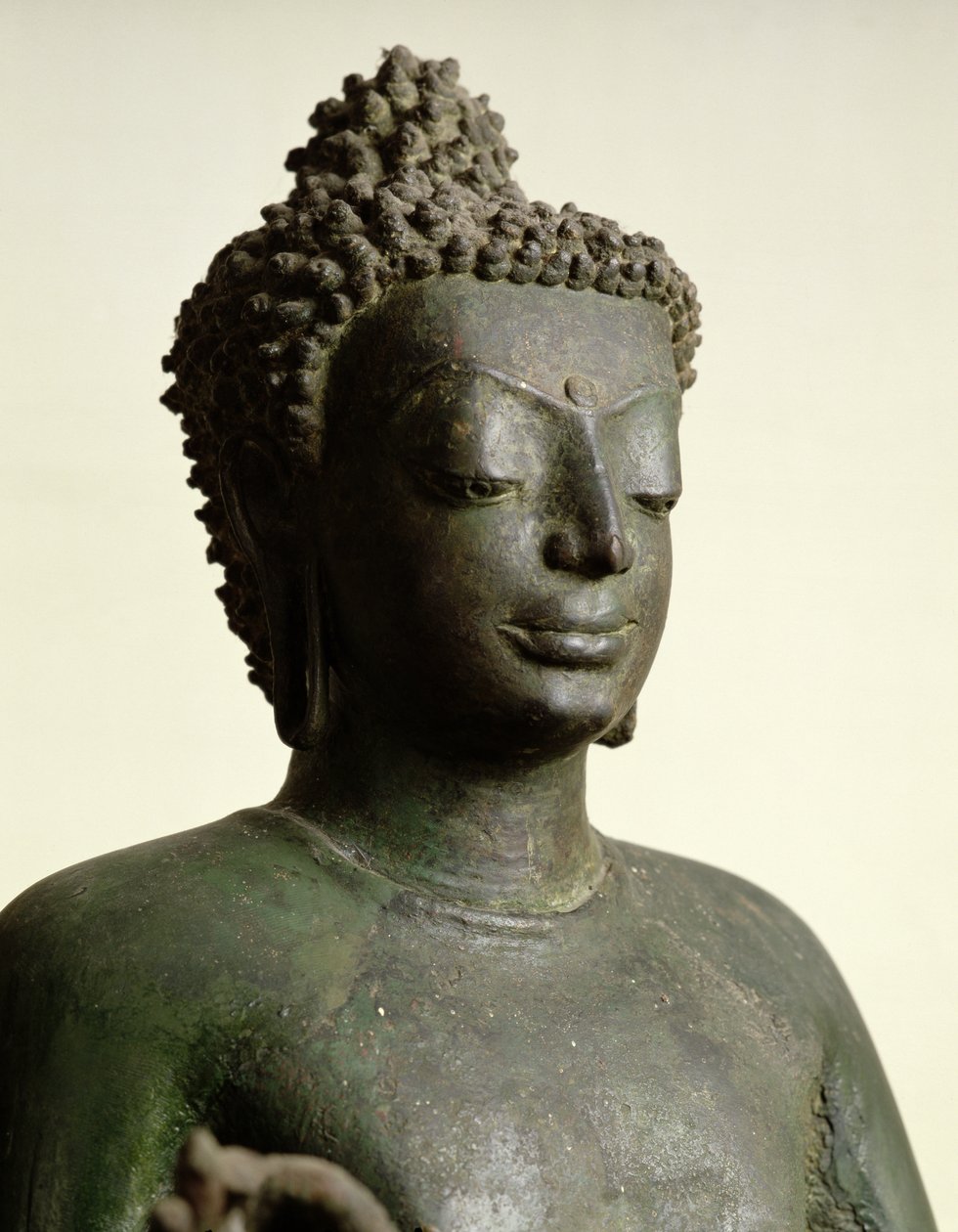 Álló Buddha, Buriramból (bronz) (részlet) alkotó: School Thai