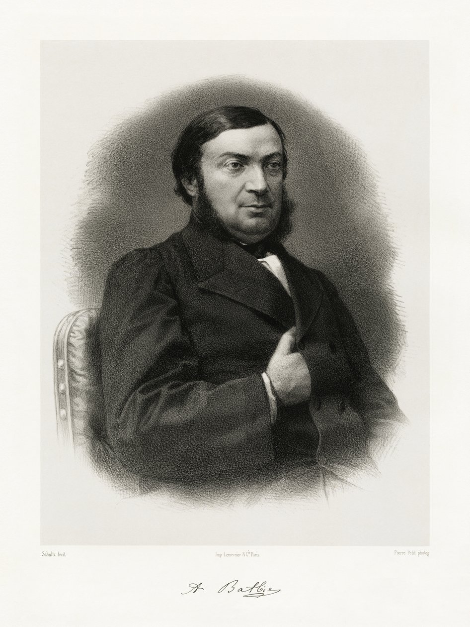 Anselme Batbie, 1865-66 alkotó: Schultz