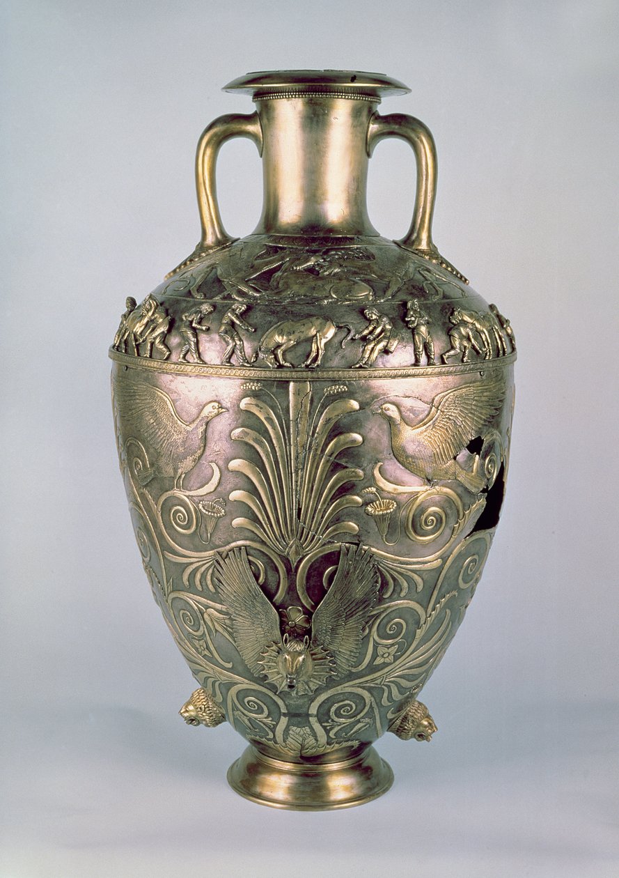 Amphora, Kr.e. IV. század vége (ezüst aranyozott) alkotó: Scythian