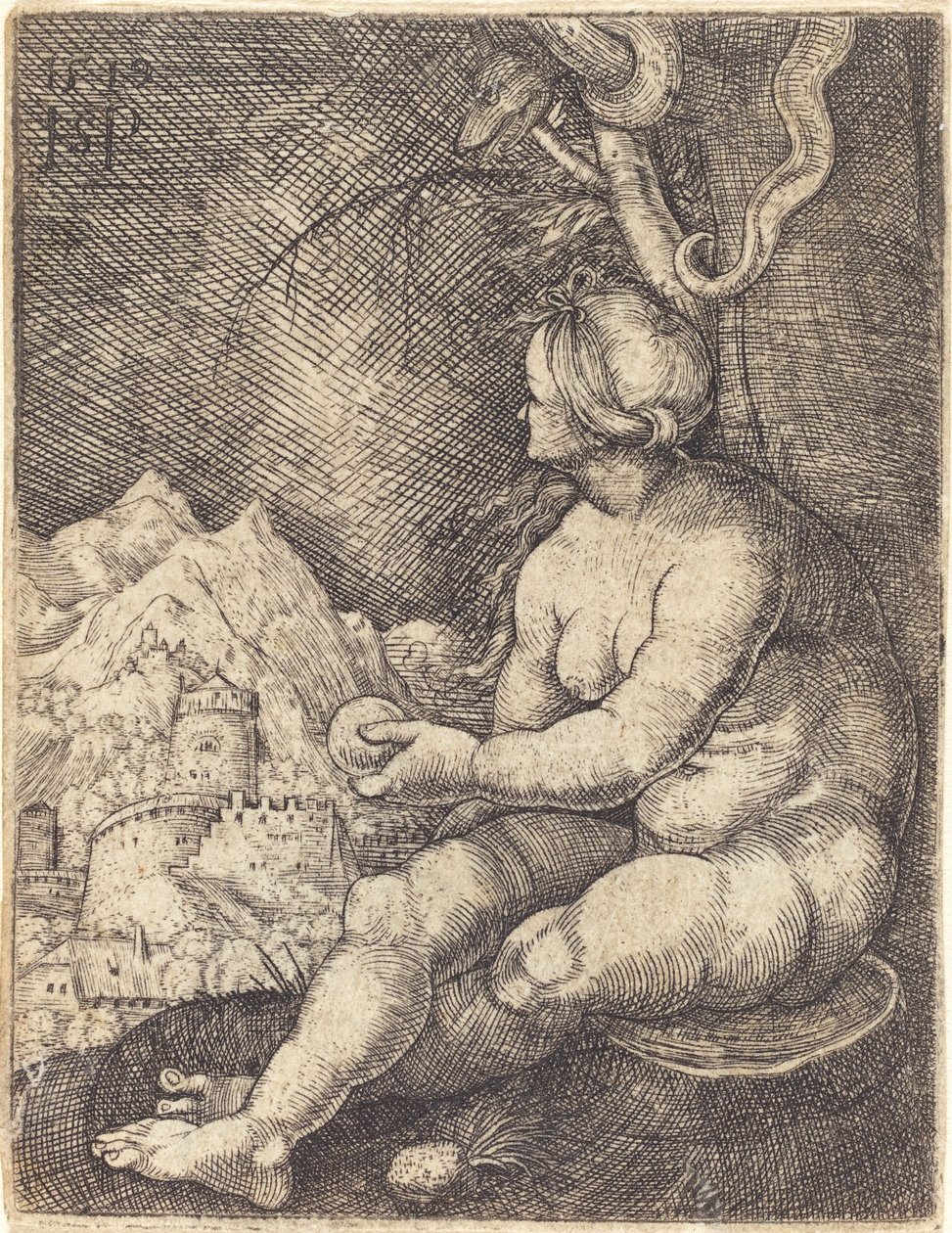 Éva ül alkotó: Sebald Beham