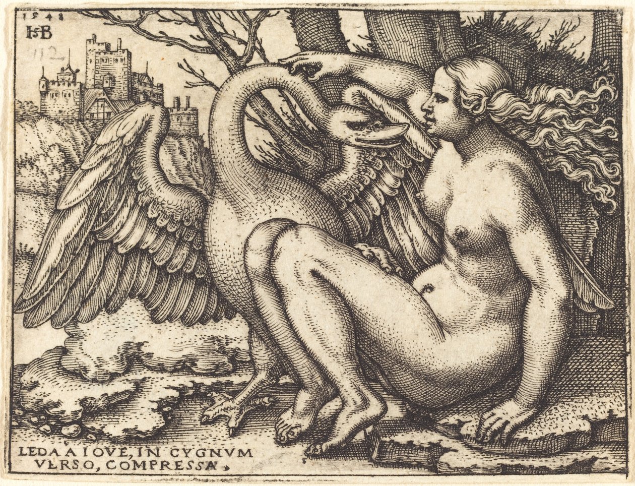 Léda és a hattyú alkotó: Sebald Beham