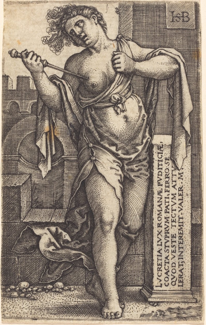 Lucretia állva alkotó: Sebald Beham