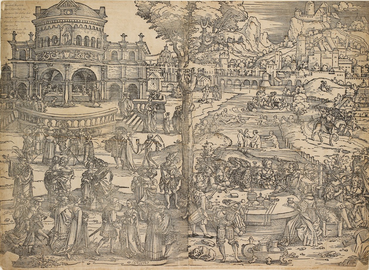 Heródes ünnepe, 16. század eleje alkotó: Sebald Beham