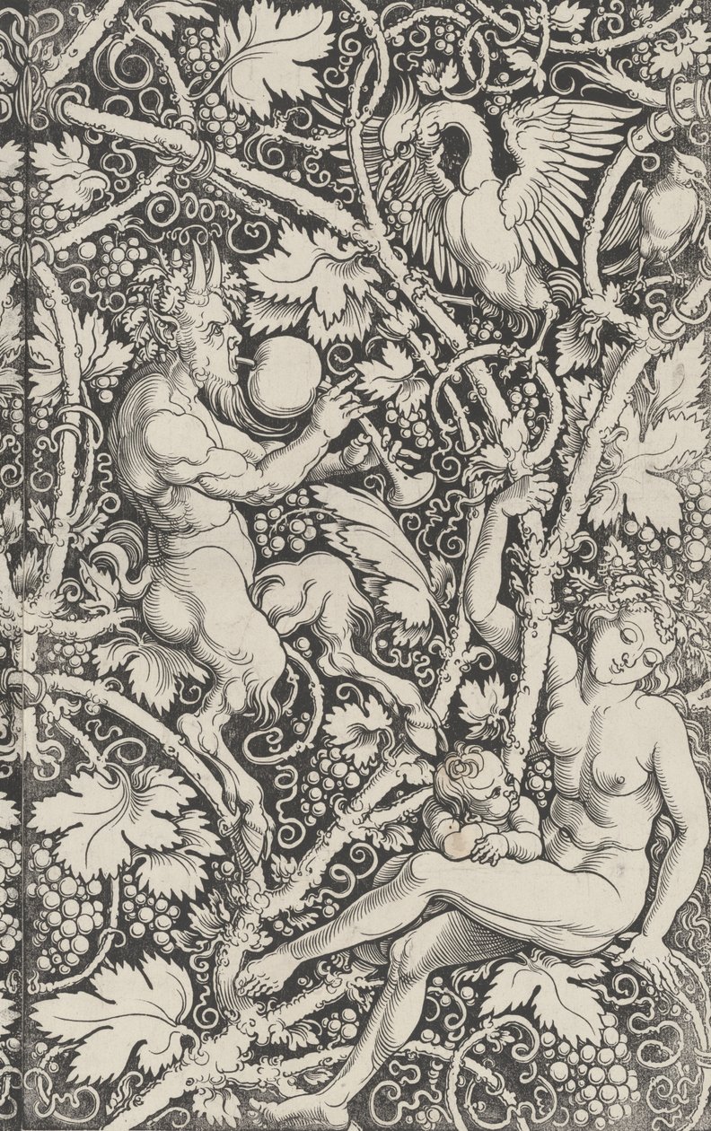 Tapéta Satyr családdal, 1515. alkotó: Sebald Beham