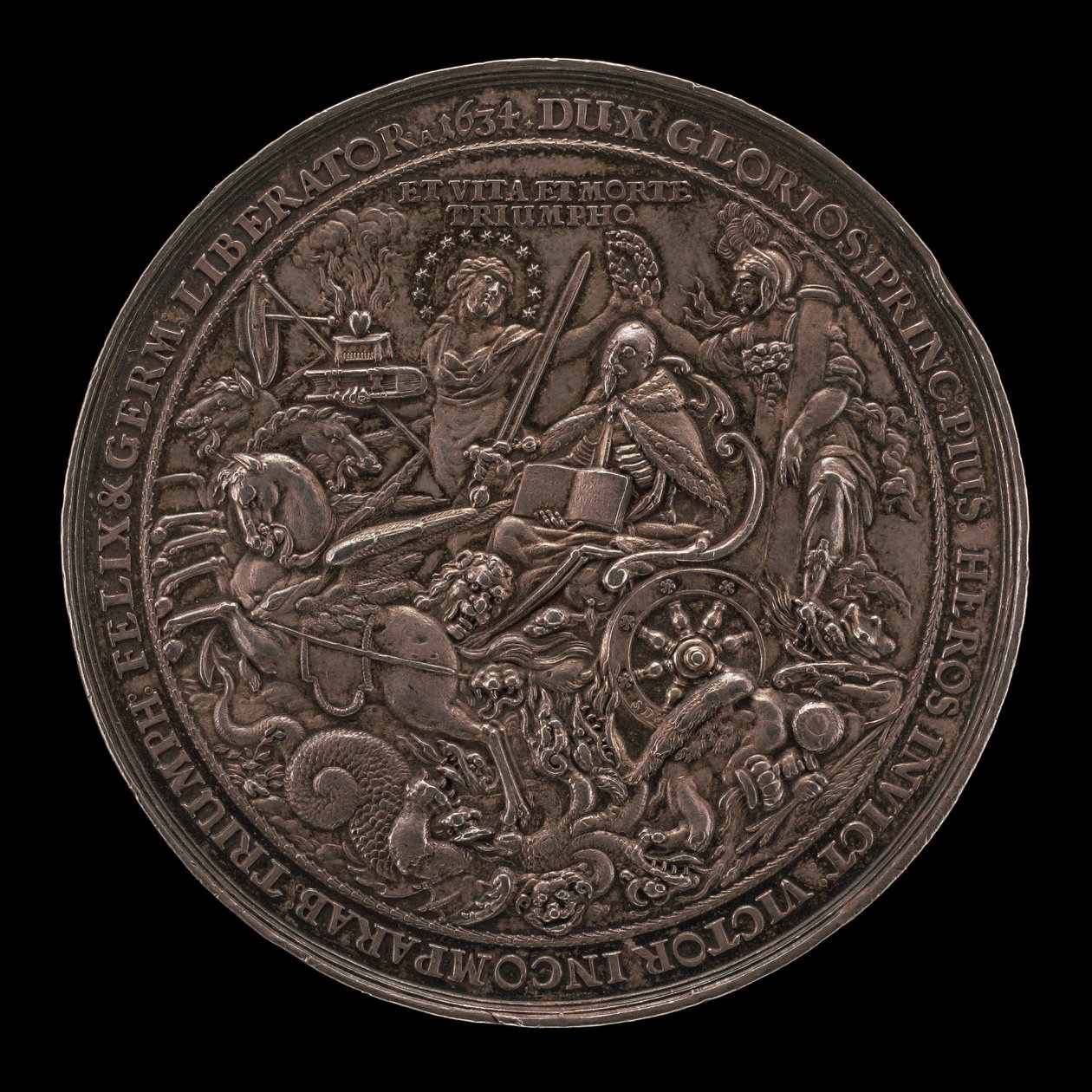 Gustavus Adolphus király diadala [fordítva], 1634. alkotó: Sebastian Dadler