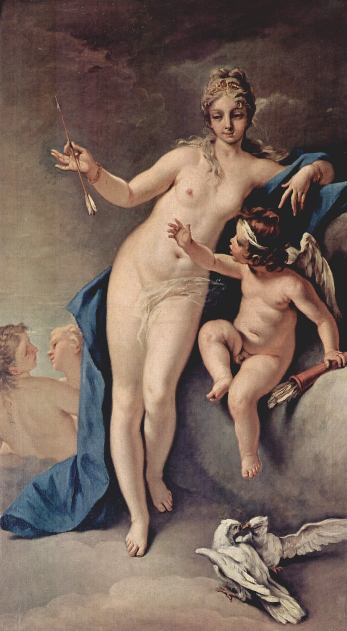 Vénusz és Ámor alkotó: Sebastiano Ricci