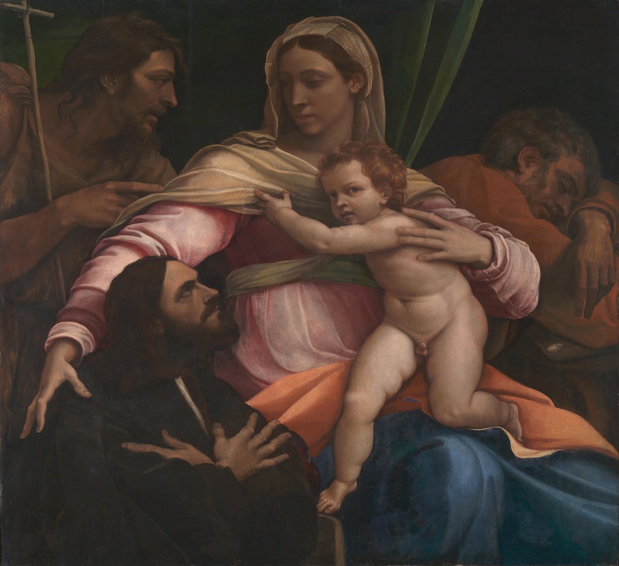 Madonna és gyermek szentekkel és adományozóval alkotó: Sebastiano del Piombo