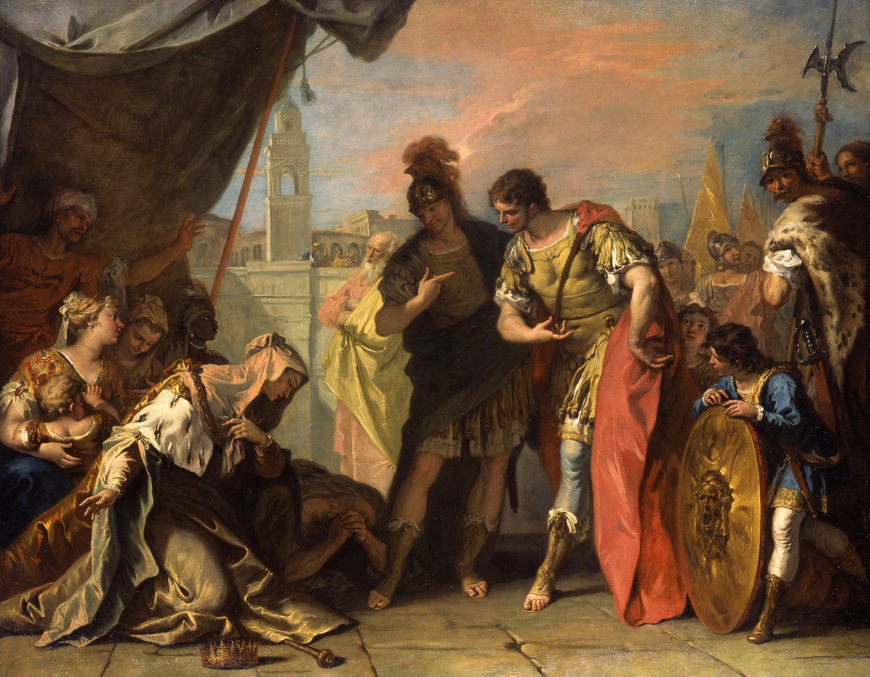 Sándor és Darius családja, 1708-1710 körül alkotó: Sebastiano Ricci