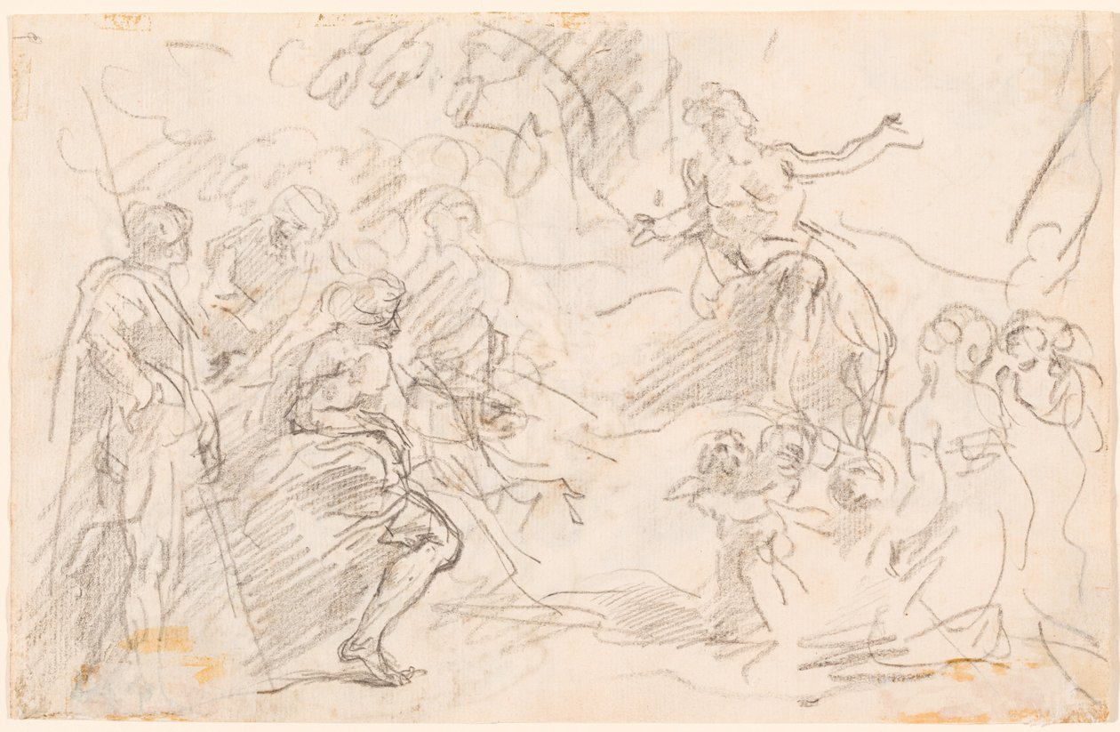 Bibliai jelenet [verso] alkotó: Sebastiano Ricci