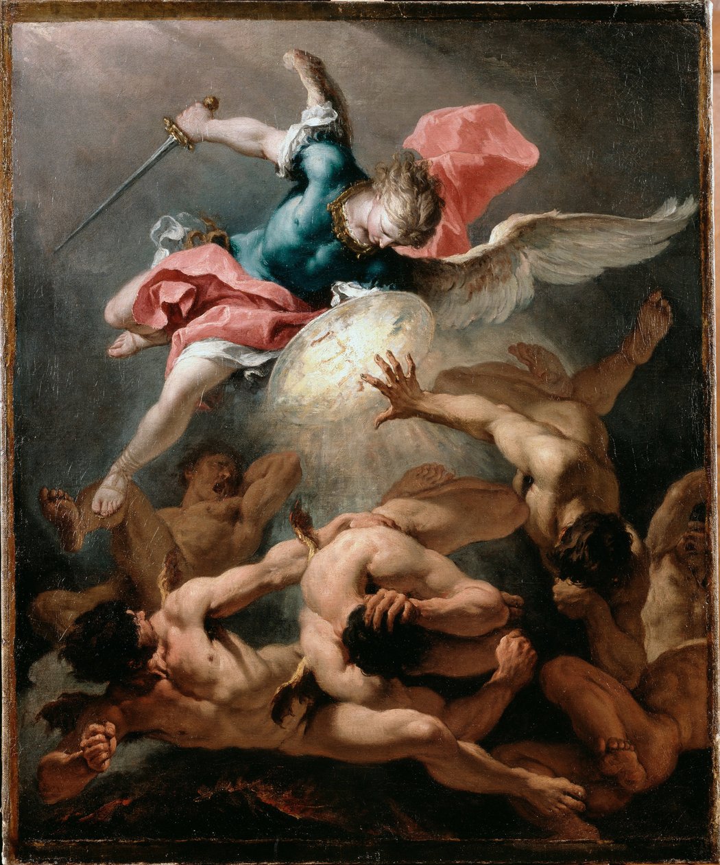 A lázadó angyalok bukása alkotó: Sebastiano Ricci
