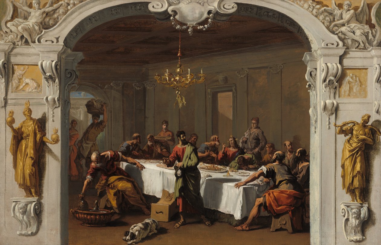 Az utolsó vacsora, 17131714. alkotó: Sebastiano Ricci
