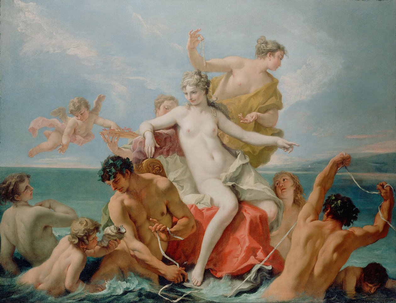 A tengeri Vénusz diadala, c. 1713 alkotó: Sebastiano Ricci