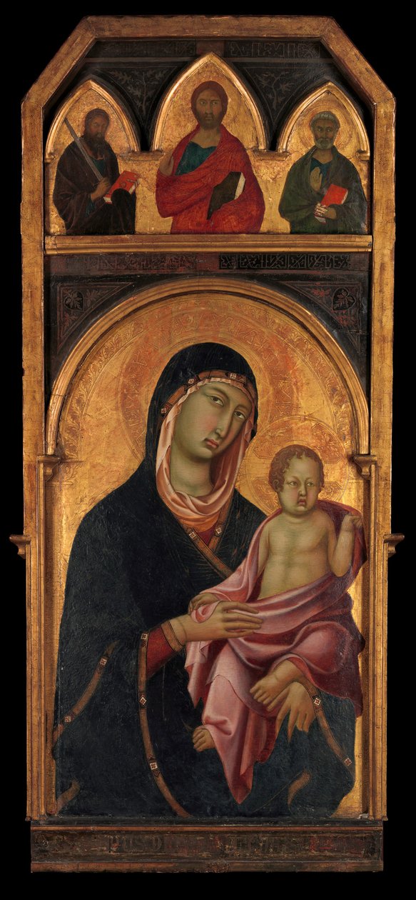 Madonna és gyermeke, kb. 1320. alkotó: Segna di Buonaventura