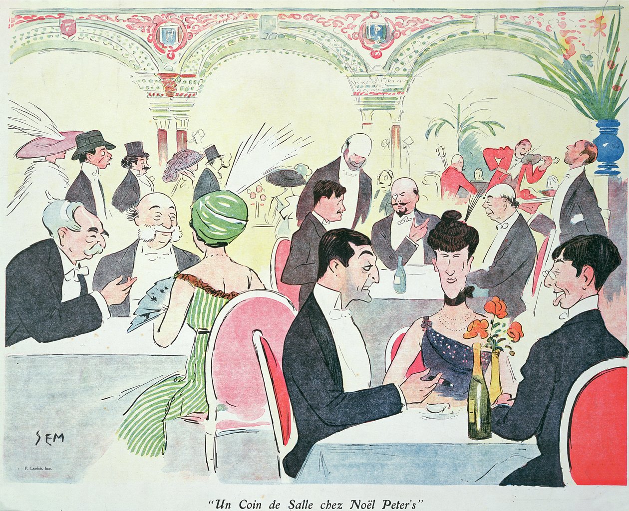 Noel Peter étterme Párizsban, 1914 alkotó: Sem