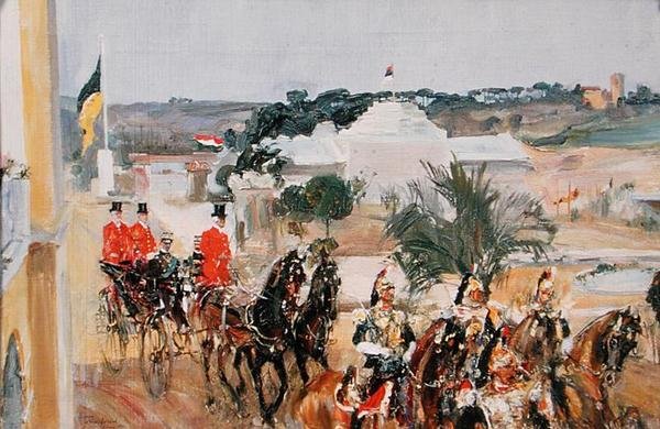 Vittorio Emanuele III (1869-1947) a világkiállításon, 1911 alkotó: Semen Gavriilovich Nikiforov