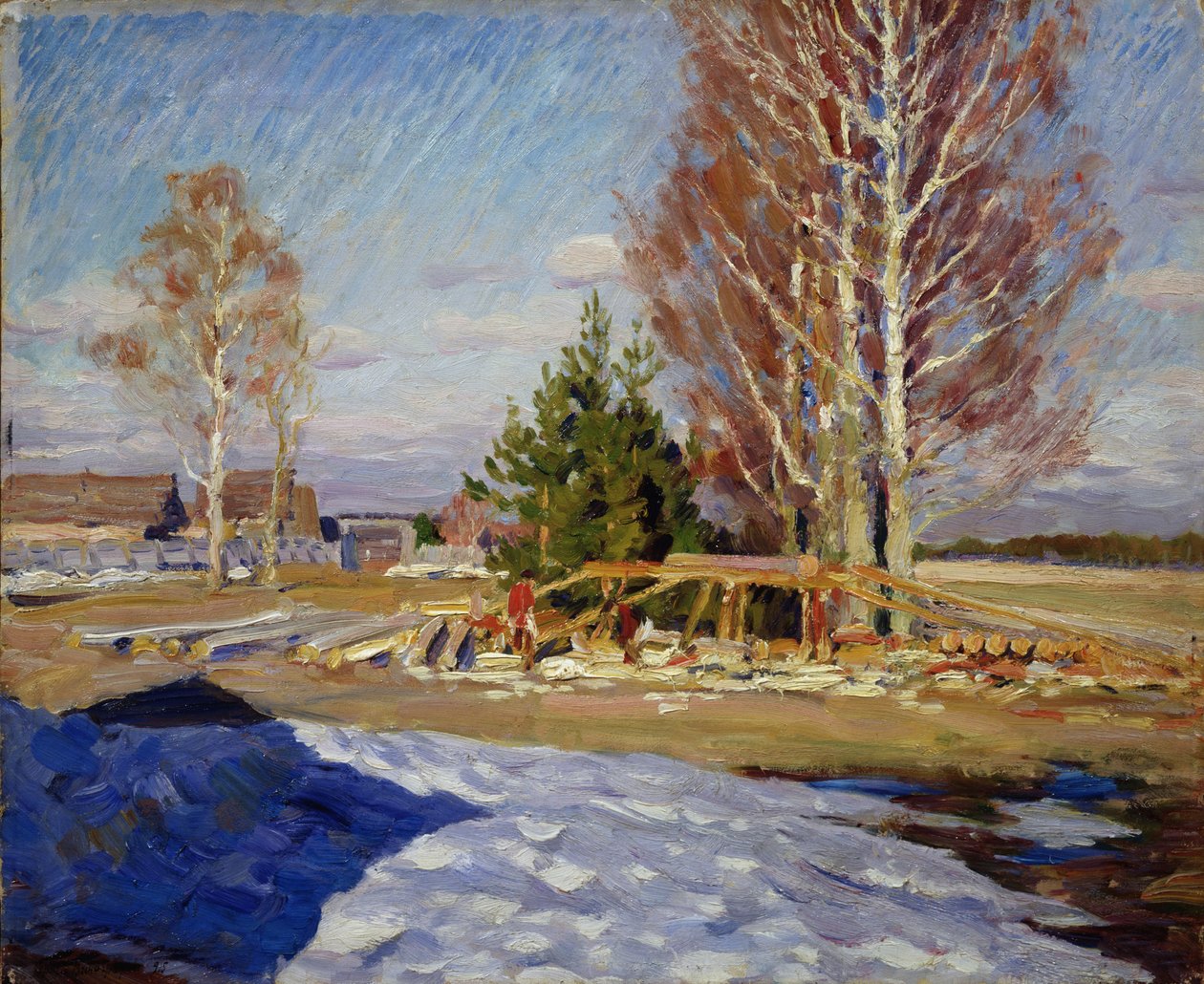 Tavaszi táj, 1915 alkotó: Sergei Arsenevich Vinogradov