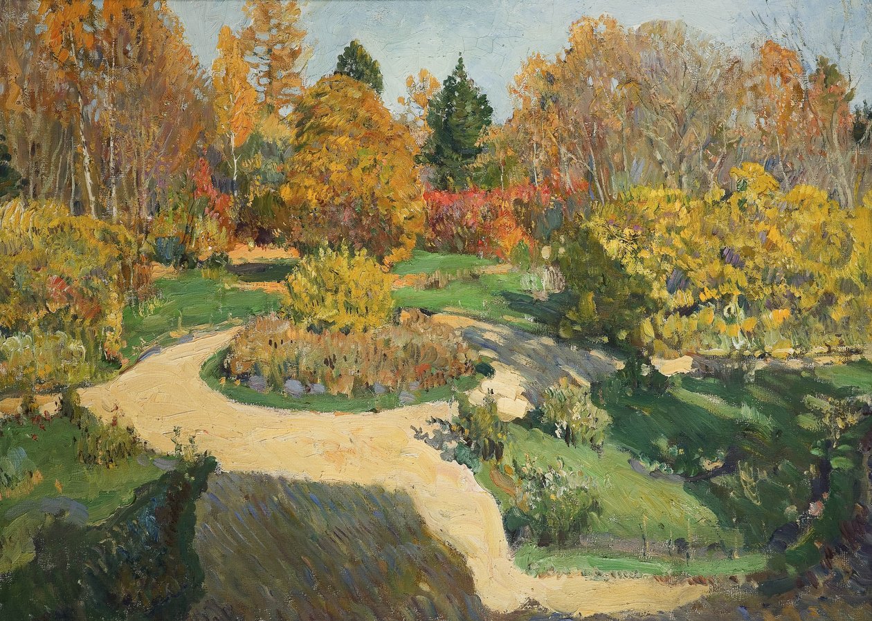 A kert ősszel, 1910 alkotó: Sergei Arsenevich Vinogradov